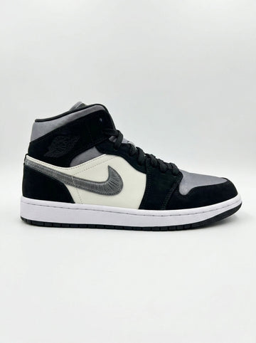 Nike Air Jordan 1 Mid Satin Grey Toe